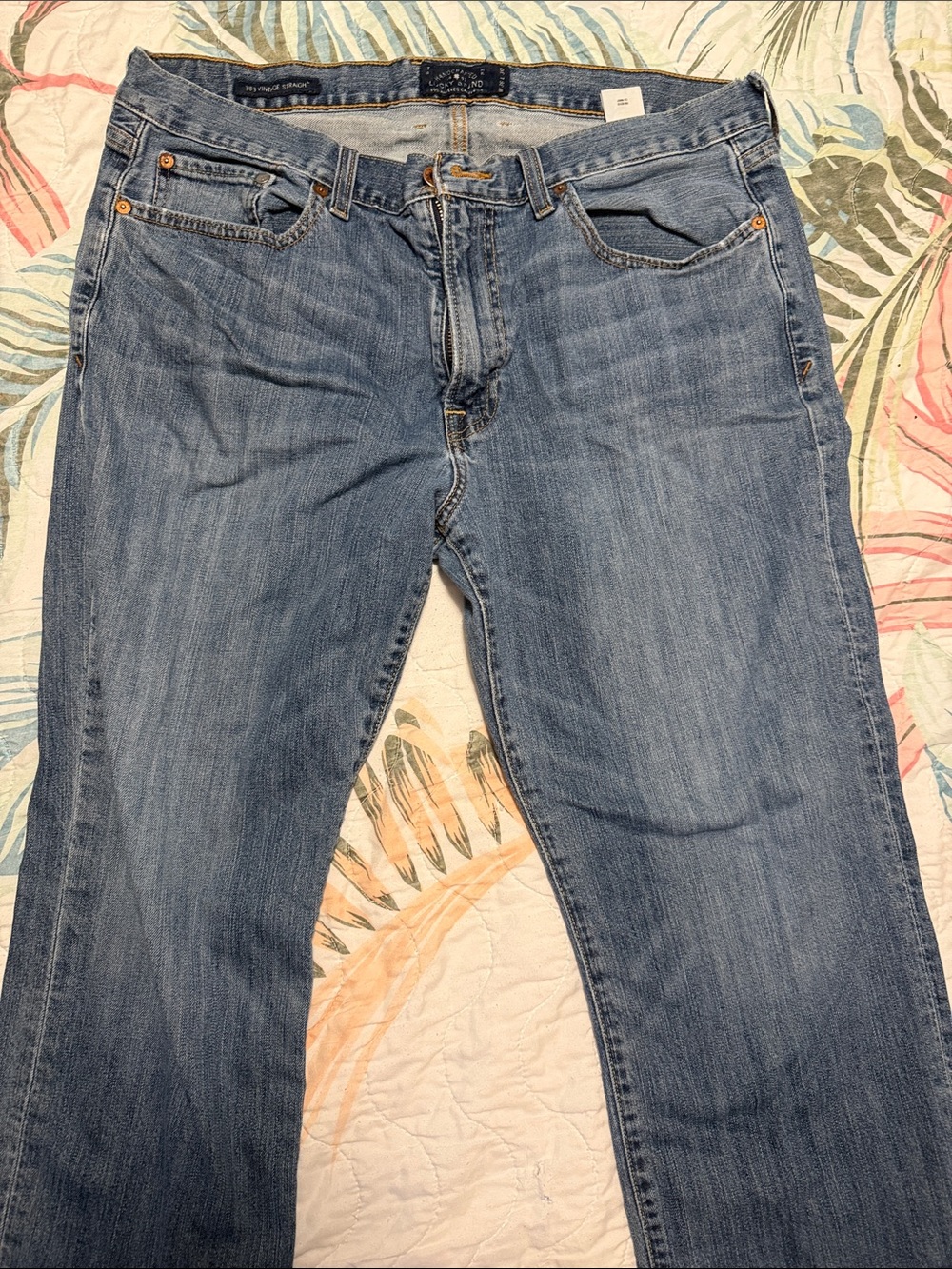 Classic Men's Blue Denim Jeans